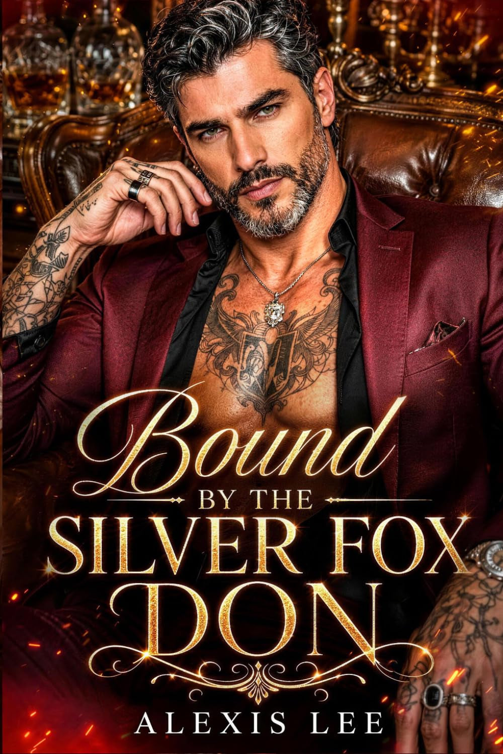 Bound by the Silver Fox Don: An Age Gap Secret Baby with Silver Fox Daddy Office Mafia Romance (Forbidden Mafia Kings)
