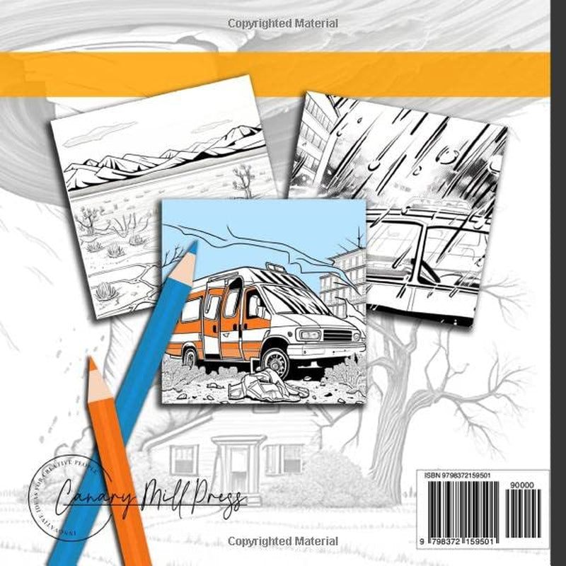 Extreme Weather and Natural Disasters: Coloring Book | Ages 8 and Up | 50 Coloring Pages