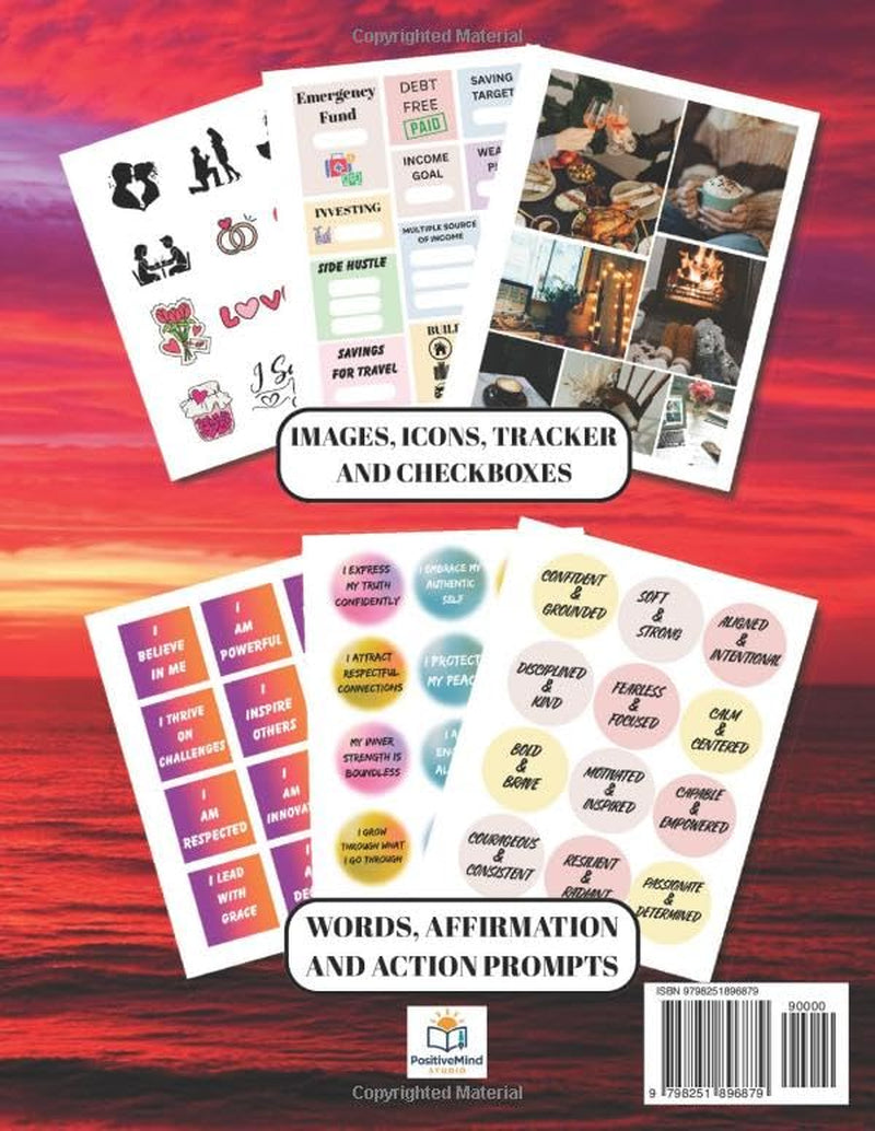 LAW OF ATTRACTION Vision Board Clip Art Book for Women: 1000 Powerful Pictures, Quotes, Words & Affirmations to Create Dream Boards | A Guided and Elevated Vision Board Experience