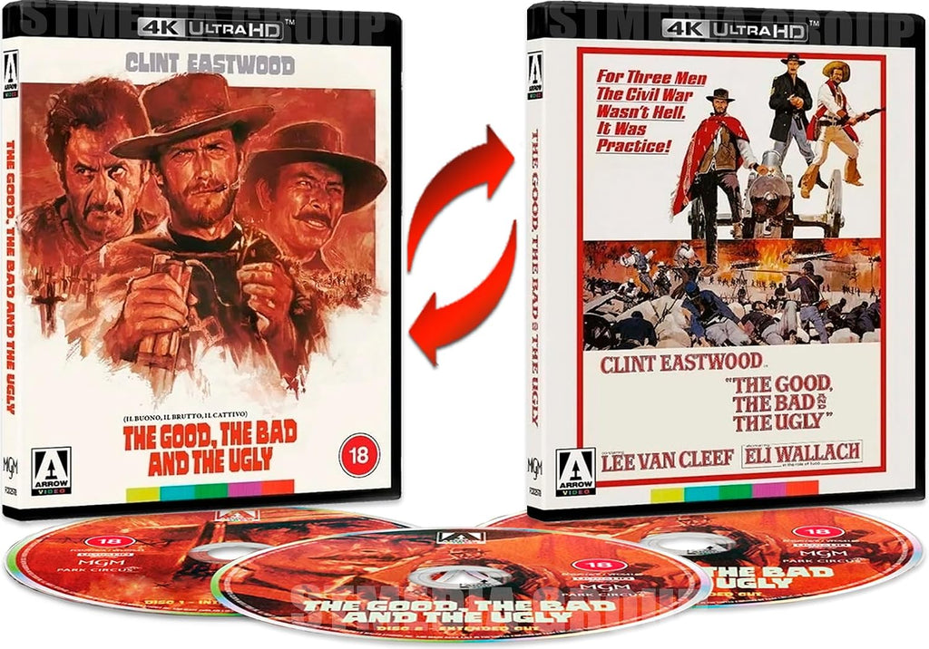 The Good, the Bad and the Ugly (1 Movie, 2 Cuts / Reversible Cover / Bonus Features) [4K UHD + Blu-ray] [Region Free]