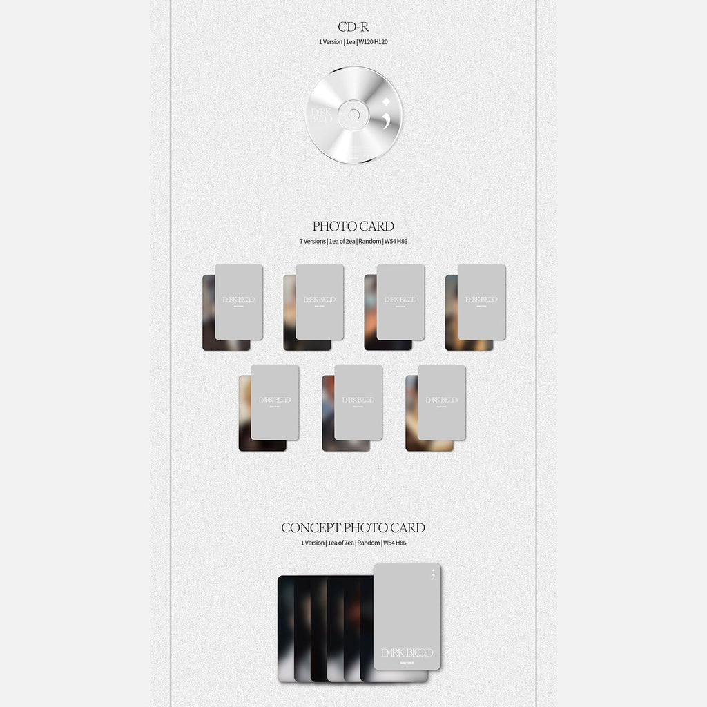 ENHYPEN DARK BLOOD ENGENE / Random Ver. Photobook R + Photocard + Sticker + Postcard + Gift
