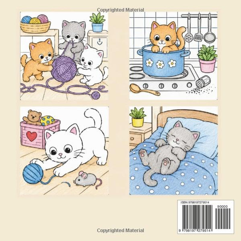 Cozy Kitty Adventures Coloring Book