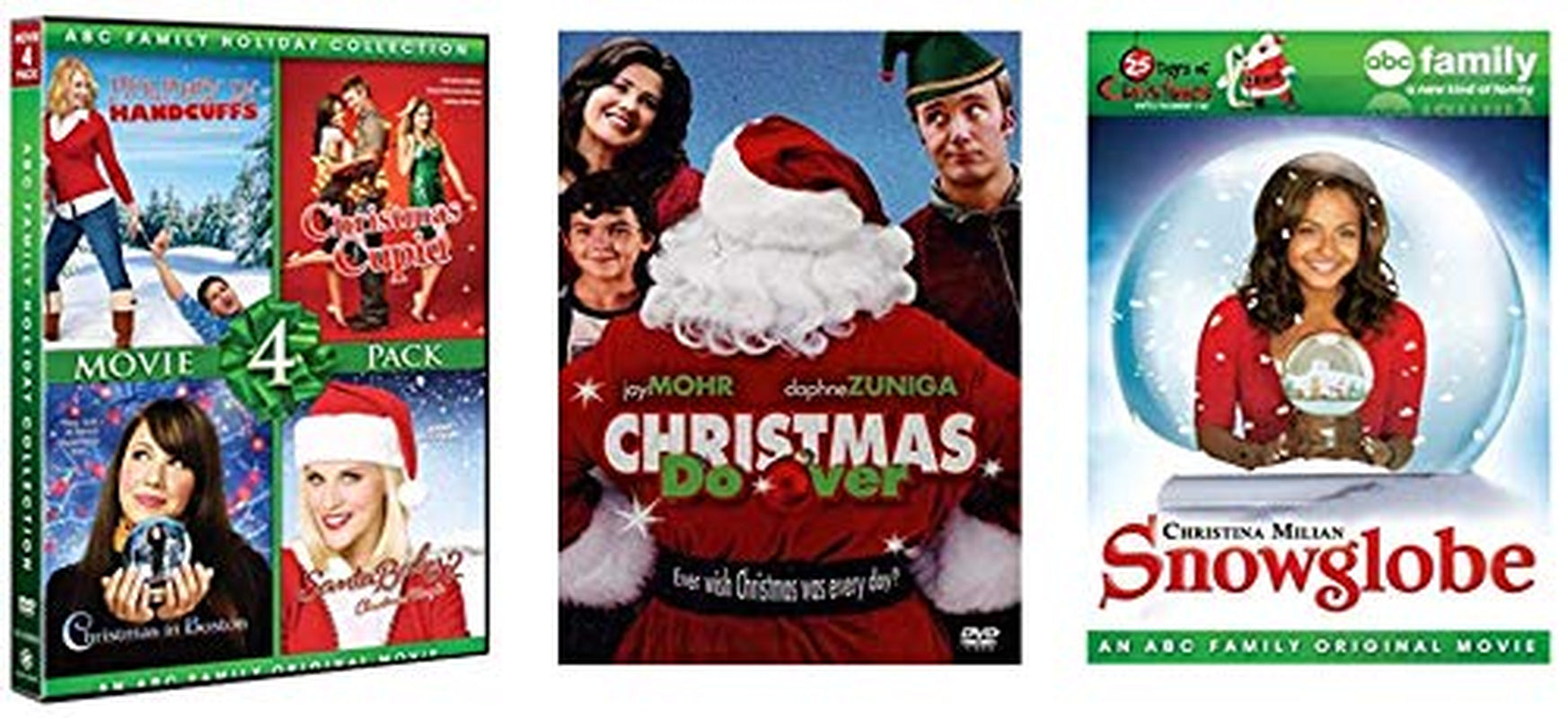 ABC Family 6-Movie Christmas DVD Collection: Holiday in Handcuffs / Christmas in Boston / Santa Baby 2: Christmas Maybe / Snowglobe / Christmas Cupid / Christmas Do-Over [25 Days of Christmas Set]