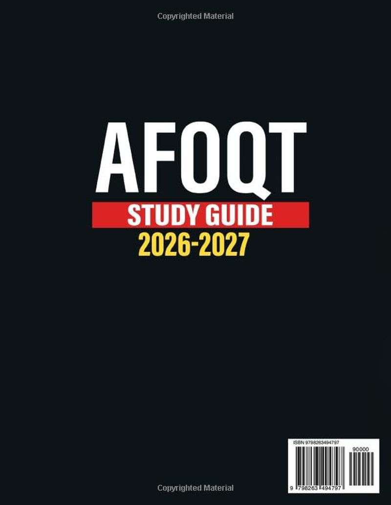 AFOQT Study Guide: The FastPrep Protocol to Master the Exam, Boost Confidence, and Score in the Top 10% to Land Rated Positions With the Exclusive 24/7 AI Tutor, Real Practice, and Full-Length Tests