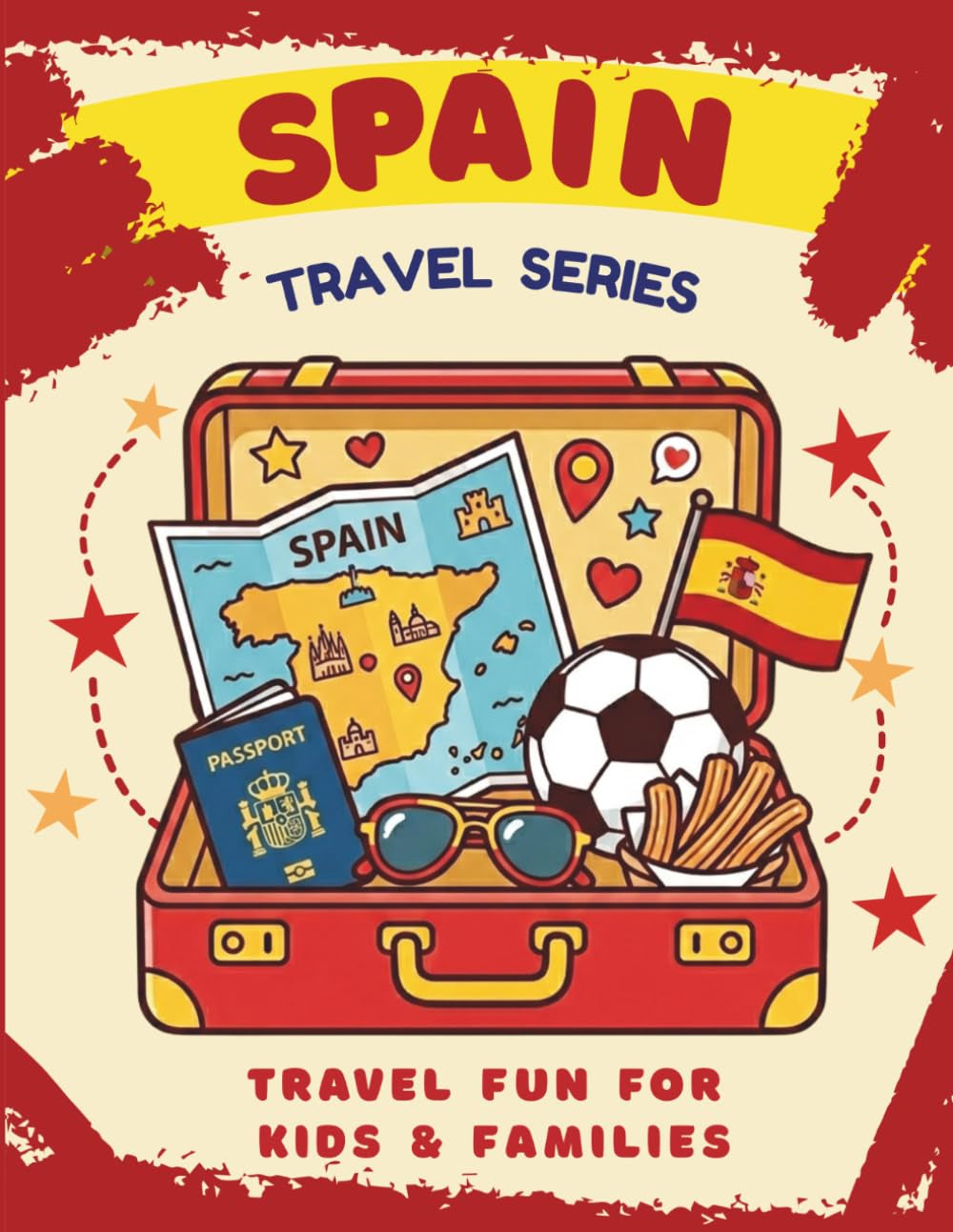 Spain Travel Activity Book For Kids Ages 7–12: Screen-Free Games, Mazes, Word Searches, Spanish Learning, Rebus Puzzles & Fun Travel Challenges | Answer Key Included