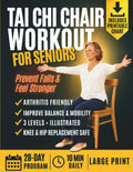 Tai Chi Chair Workout for Seniors: Large Print Edition, Illustrated Seated Exercises with Arthritis, Knee and Hip Modifications on Every Page to ... and Build Strength in Just 10 Minutes