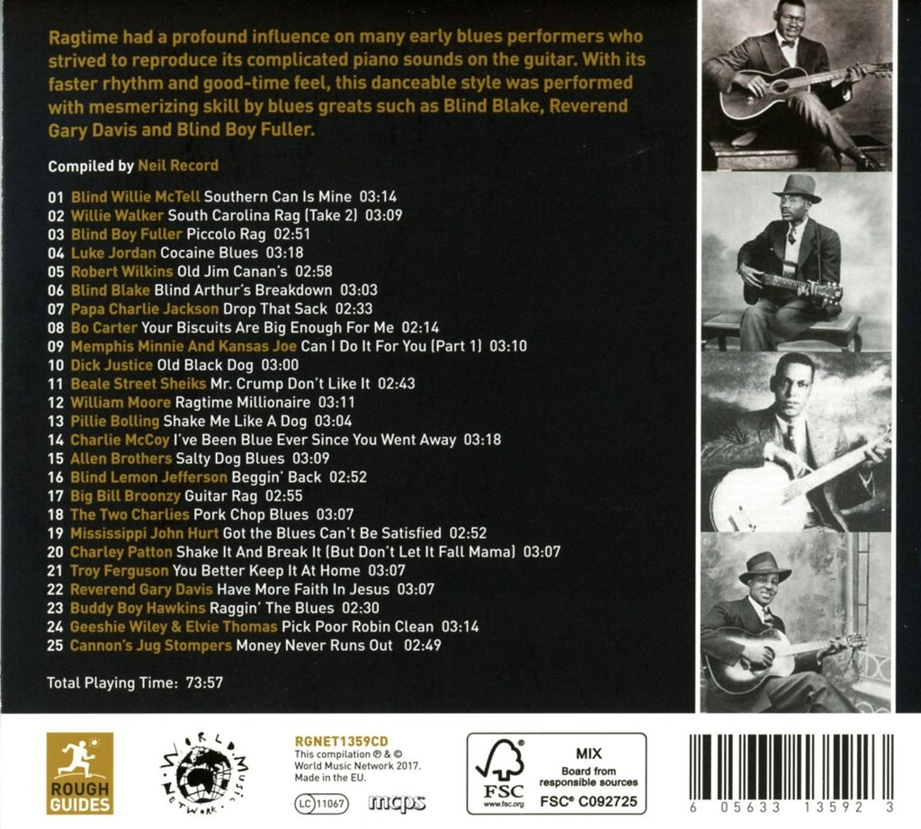 Rough Guide To Ragtime Blues