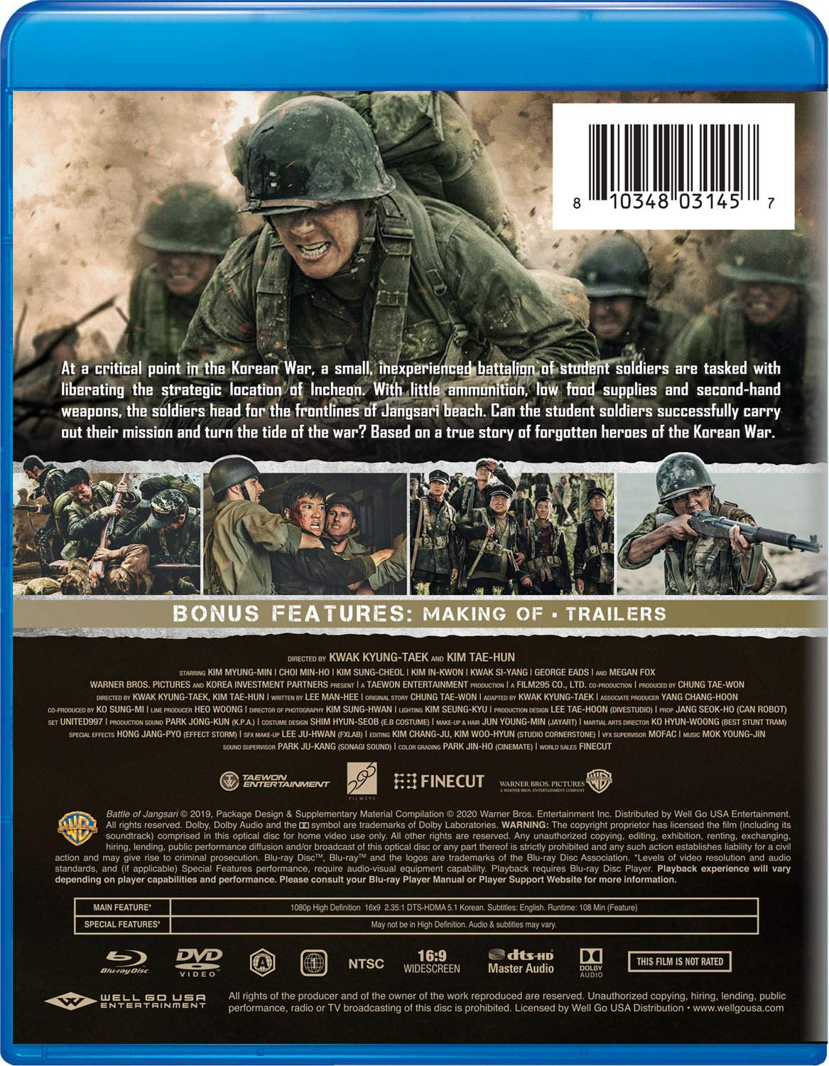 The Battle Of Jangsari [Blu-ray+DVD]