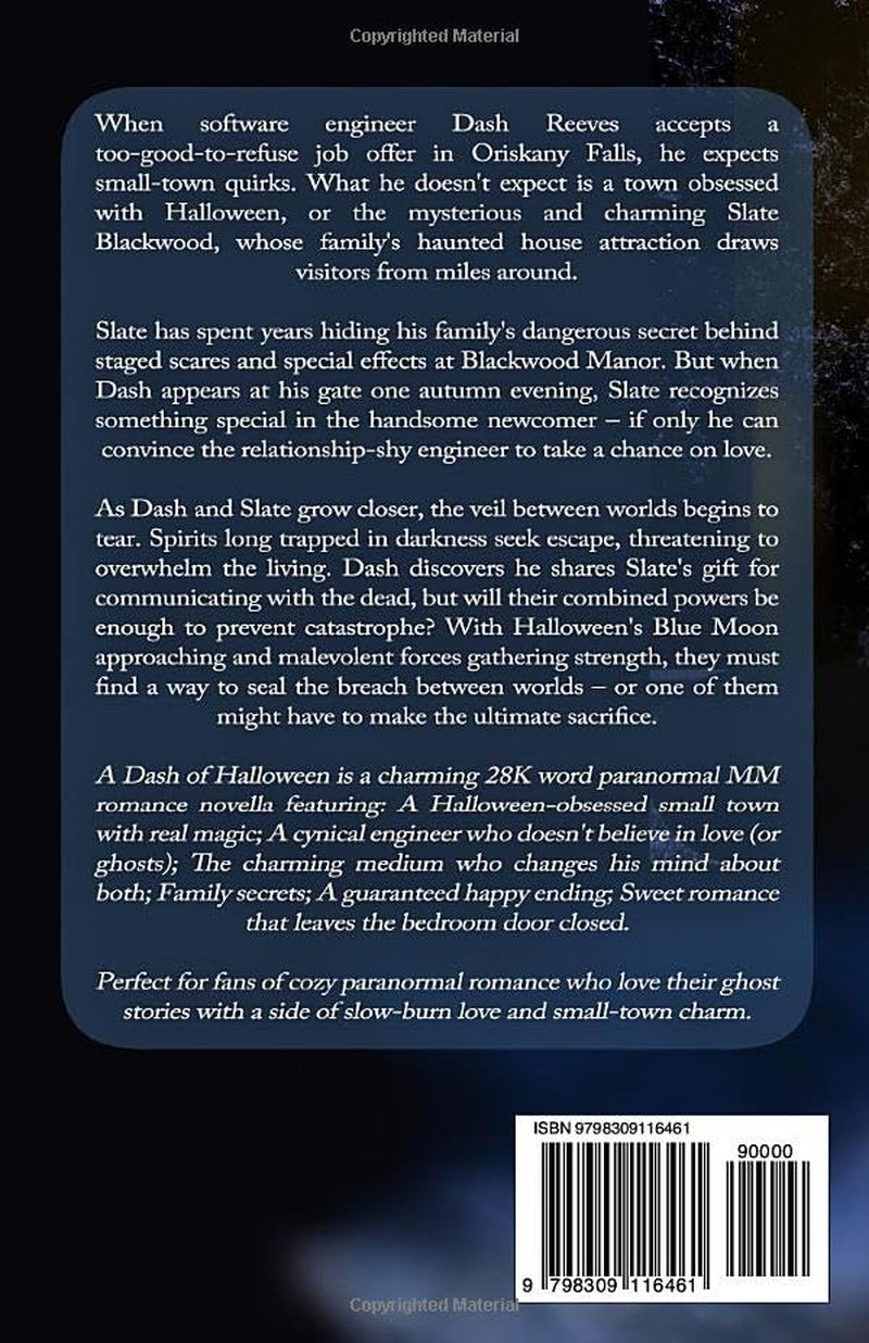 A Dash of Halloween: A Halloween Paranormal MM Romance (Halloween in Oriskany Falls)