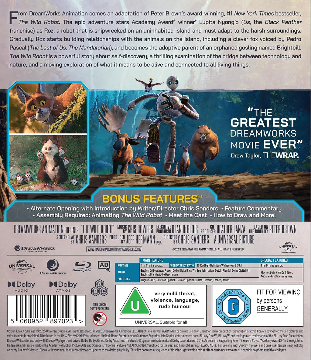 The Wild Robot [Blu-ray]