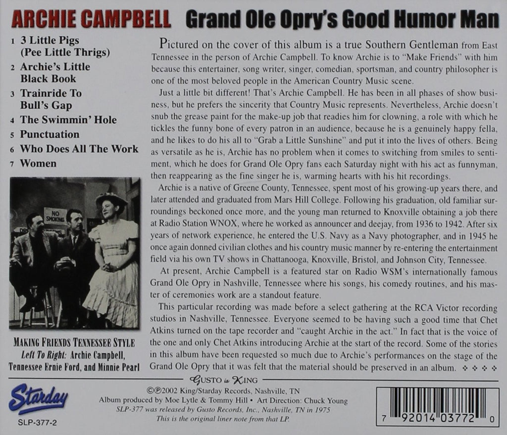 Grand Ole Opry's Good Humor