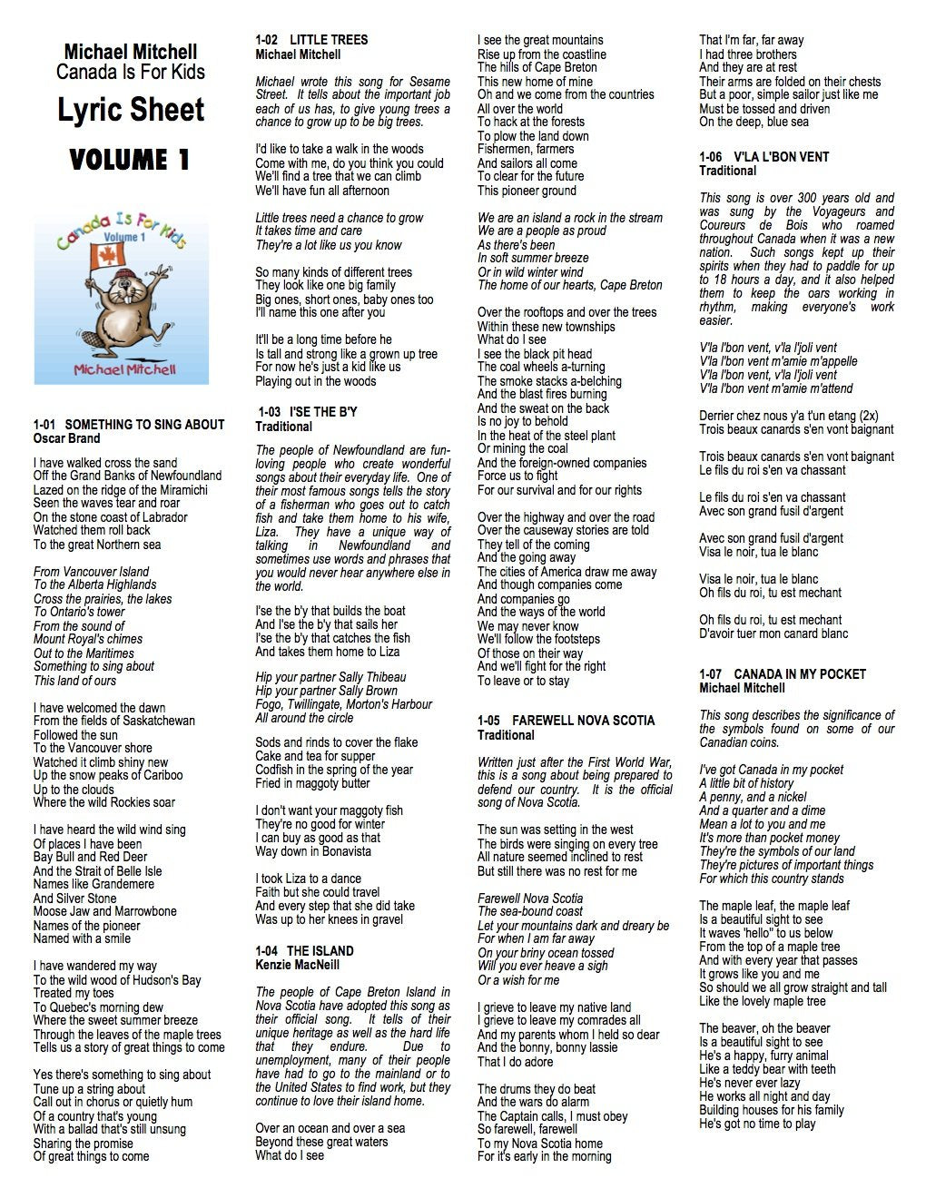 Vol. 1-Canada Is for Kids