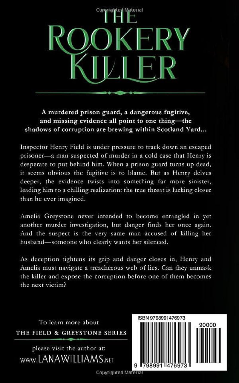 The Rookery Killer: A Victorian Historical Murder Mystery (The Field & Greystone Series)