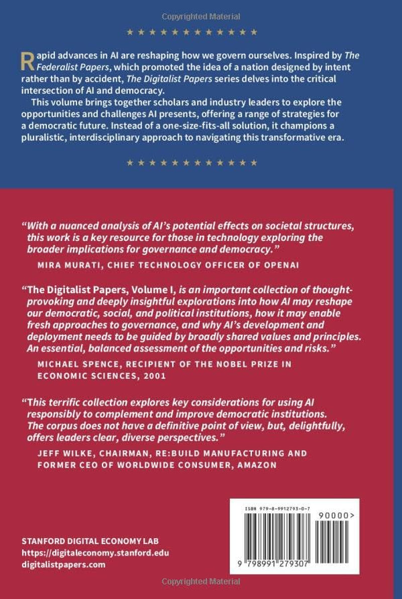 The Digitalist Papers: Artificial Intelligence and Democracy in America