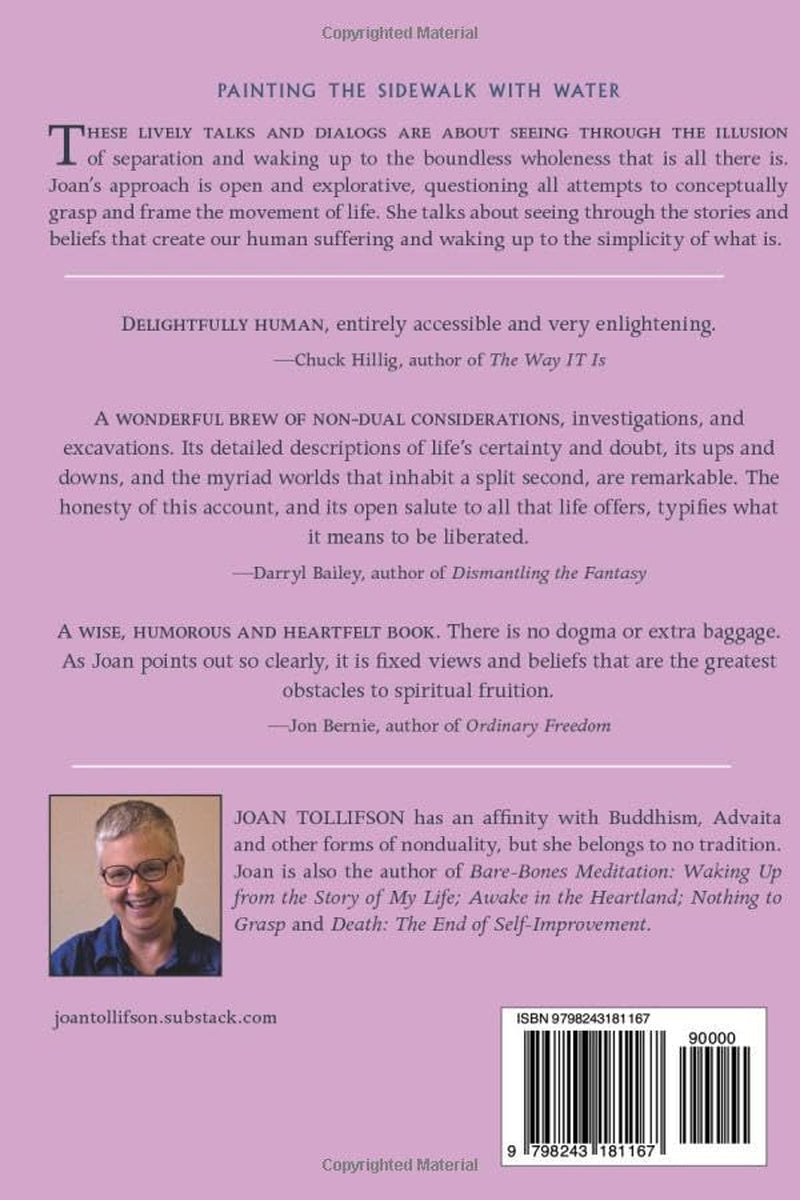 Painting the Sidewalk with Water: Talks and Dialogues about Nonduality