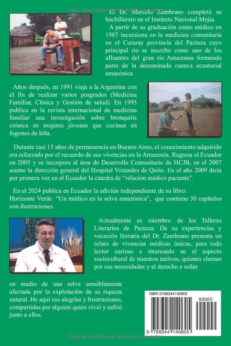 HORIZONTE VERDE: Un médico en la selva amazónica (Spanish Edition)