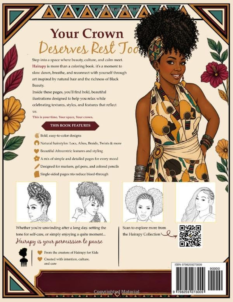 Hairapy: An Adult Coloring Book