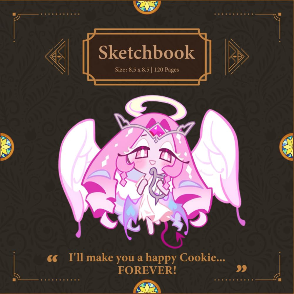 Eternal Sugar Cookie Sketchbook: Kingdom Run Drawing Journal with 120 blank pages in an 8.5 x 8.5 Art Doodle Pad for kids teens and creative artists