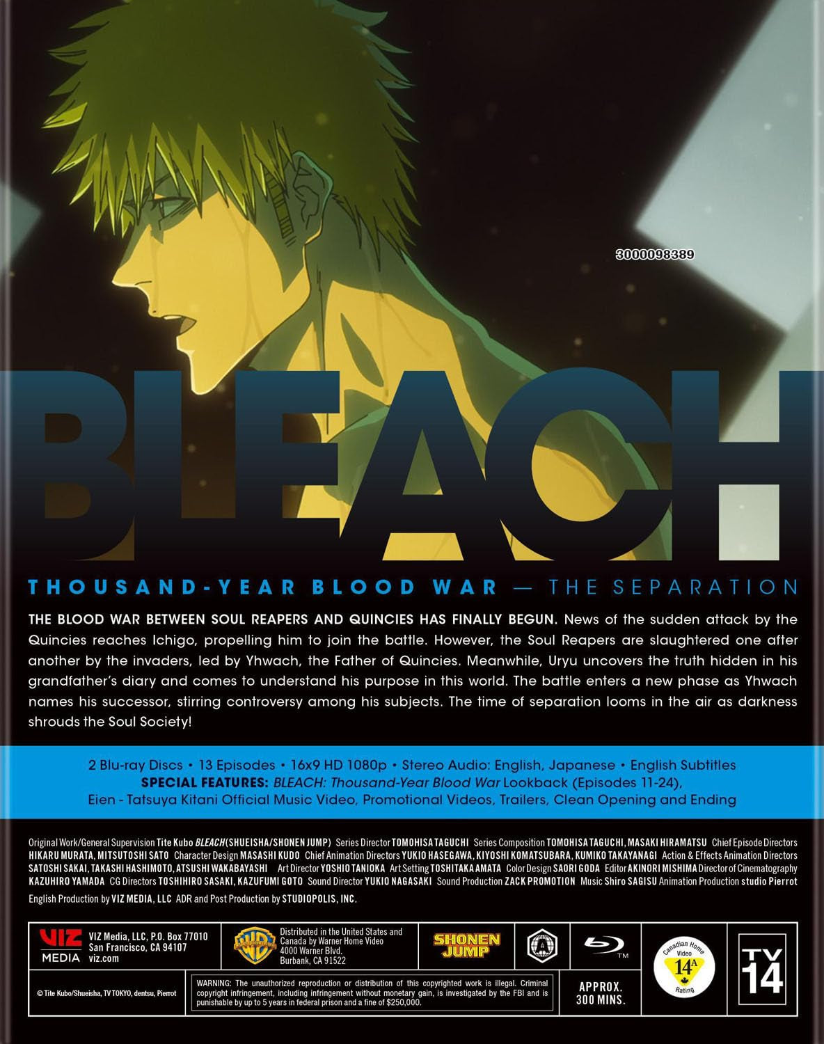 BLEACH: Thousand-Year Blood War Part 2 Standard Edition (Blu-ray)