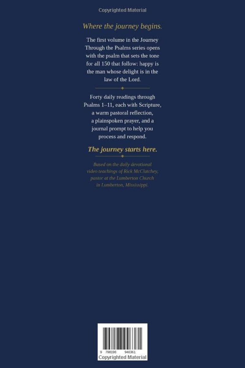 Journey Through the Psalms - Book 1: A Devotional Journey (Journey Through The Psalms Devotional Series)