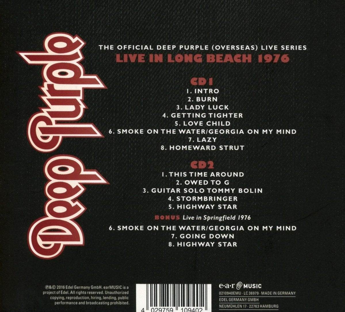 Live At Long Beach Arena 1976
