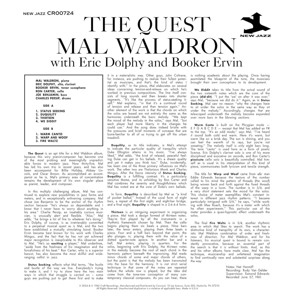 The Quest (Original Jazz Classics Series) [LP]
