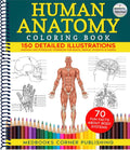 Human Anatomy Coloring Book: 150 Detailed Illustrations & 70 Fascinating Facts in an Anatomy and Physiology Workbook for Adults, Medical Students, & Nurses Focused on Advanced Body Systems Learning