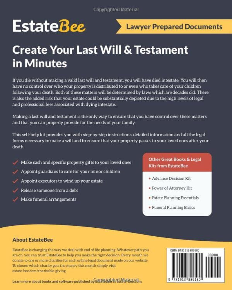 Last Will & Testament Kit (2022, Canadian Edition)