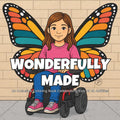 Wonderfully Made: An Inclusive Coloring Book (8.5x8.5 inches,65 pages): Celebrating Kids of All Abilities with Wheelchairs, Autism, Down Syndrome & Inclusive Friendships