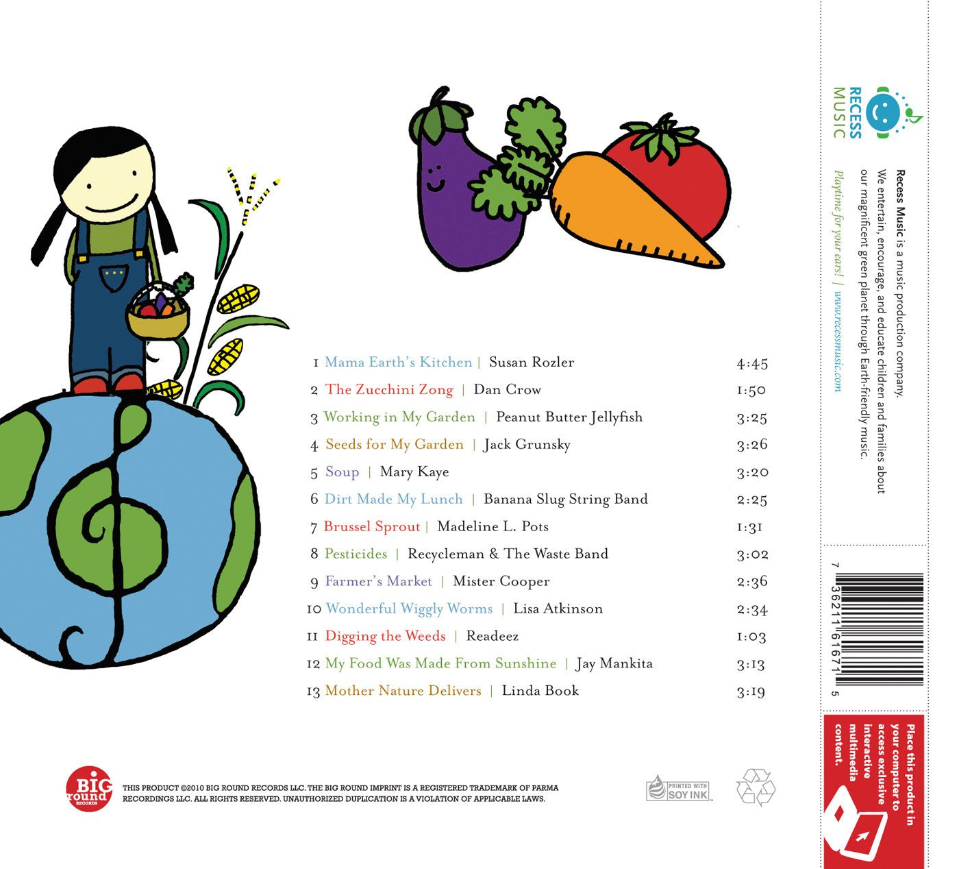 Growing Veggie Soup The Celebrate Earth Children's Music Series from Recess Music