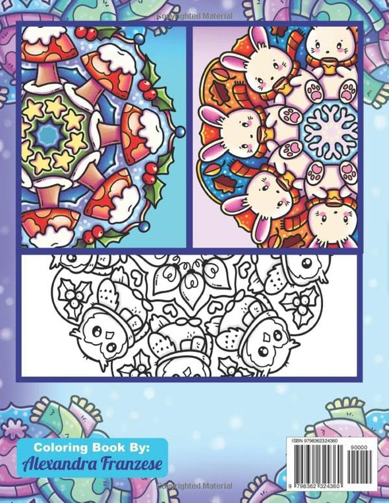 Winter Mandalas Coloring Book: Fun Easy to Color Designs, Great Holiday Activities for Kids and Adults, Christmas Pattern Pages Included (Icon Mandala Coloring Books)