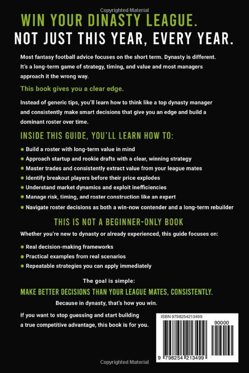 The Dynasty Edge: How to build, manage and dominate your Fantasy Football Dynasty