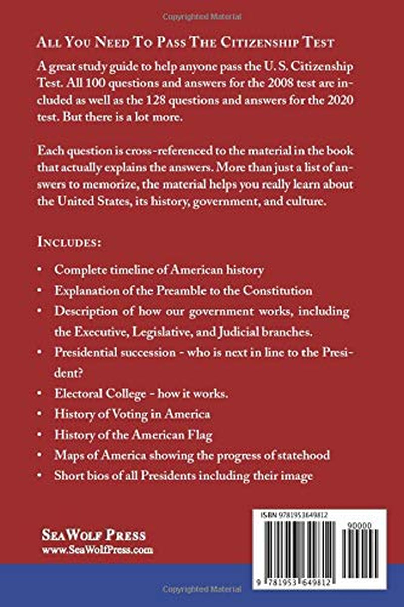 Pass the Citizenship Test: Questions and Answers for 2008 and Updated 2020 Exams