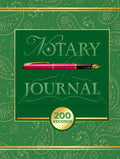 Notary Journal: A Notary Public Log Book to Record 200 Notarial Acts - Green and Gold Cover