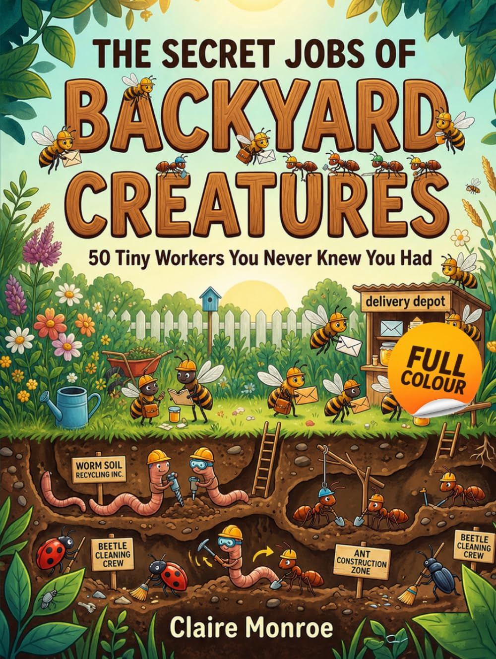 The Secret Jobs of Backyard Creatures For Kids Aged 6 to 10: An Illustrated Fun Animal Encyclopedia To Learn About Nature (Secret Animal Jobs)
