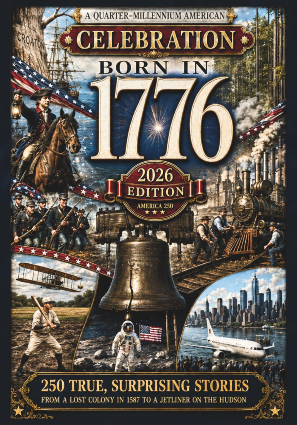 Born in 1776: A Quarter-Millennium American Celebration: 250 True, Surprising, Half-Forgotten Stories, Told in the Order They Happened - From a Lost Colony in 1587 to a Jetliner on the Hudson