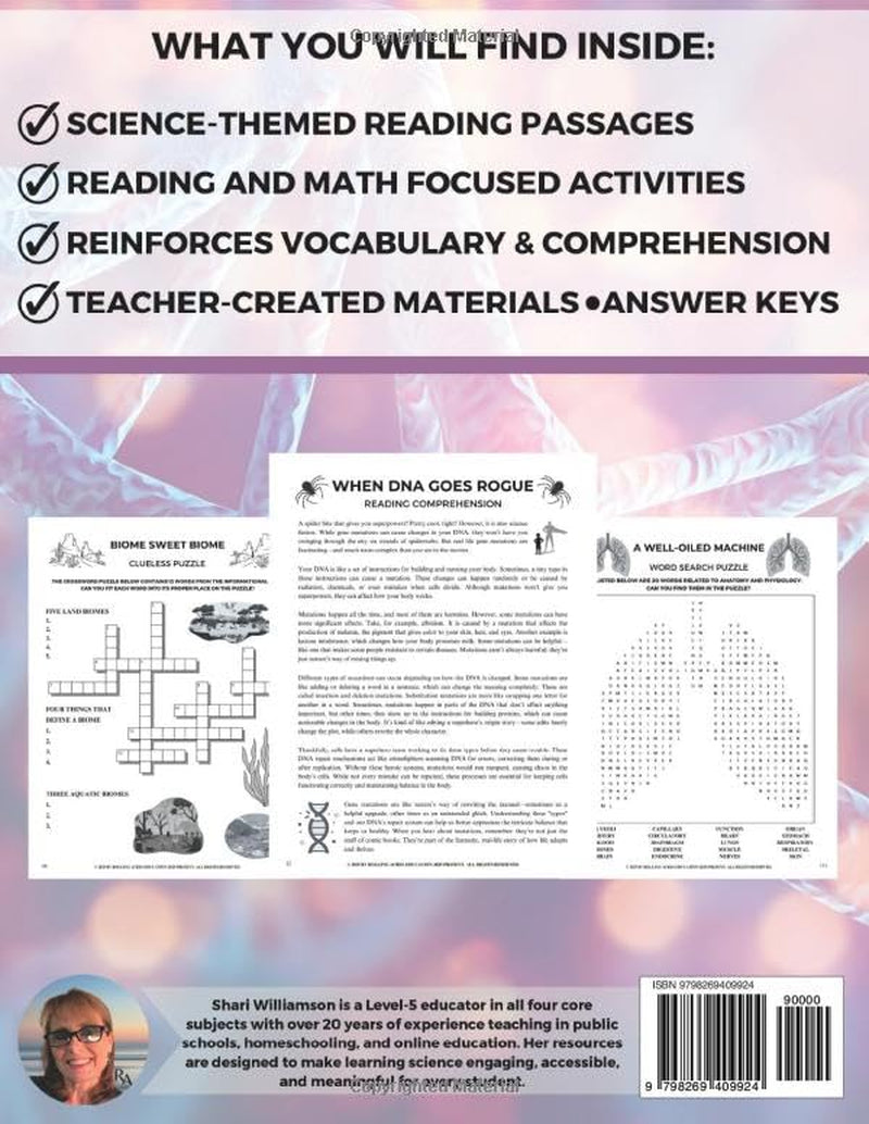 Biology Workbook for Middle School: Science for Middle Schoolers: Middle School Life Science (Middle School Science Workbooks)