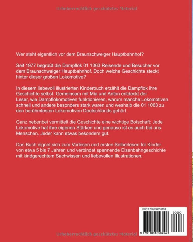 Dampflok 01 1063: Mein erstes Eisenbahnbuch (German Edition)