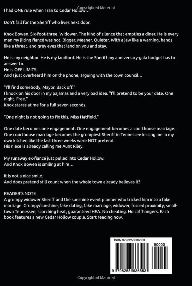 The Grumpy Sheriff's Pretend Bride: A Small-Town Fake-Dating Fake-Marriage Romance (Small Town Grumpy Sunshine)