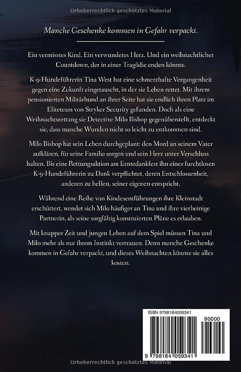 Tina Feiern: Eine K9-Hundeführerin, ein Detective und ein tödlicher Weihnachts-Countdown (Stryker Sicherheitstruppe) (German Edition)
