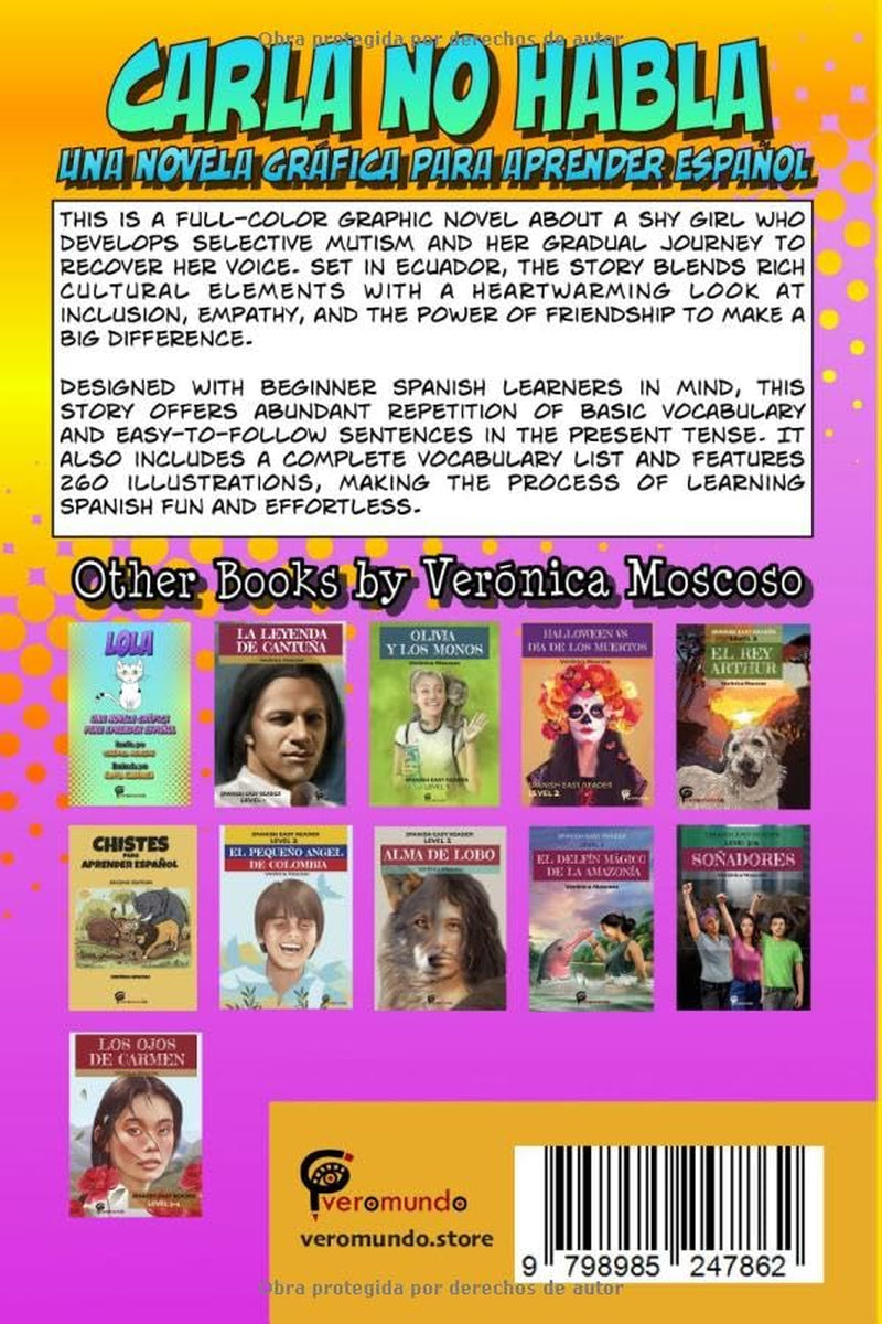 CARLA NO HABLA: UNA NOVELA GRÁfICA PARA APRENDER ESPAÑOL (Novelas Gráficas Veromundo) (Spanish Edition)
