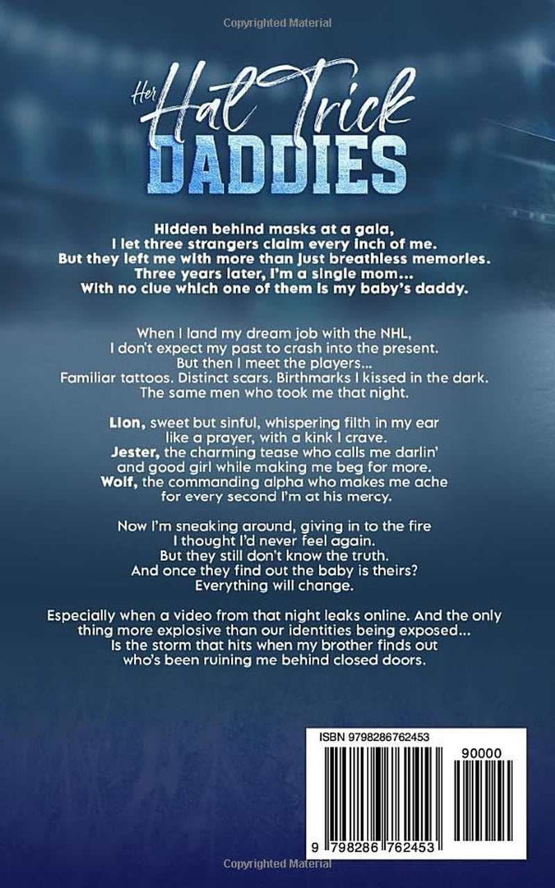 Her Hat Trick Daddies: A Secret Baby, Age Gap, Forced Proximity, Workplace, Reverse Harem Hockey Romance (Game On Daddies)