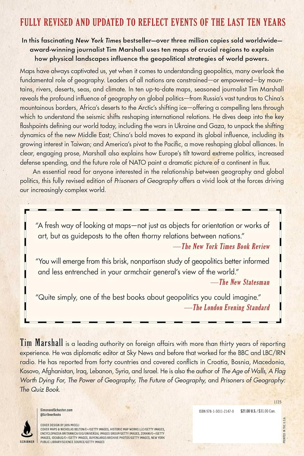 Prisoners of Geography: Ten Maps That Explain Everything About the World (Politics of Place)