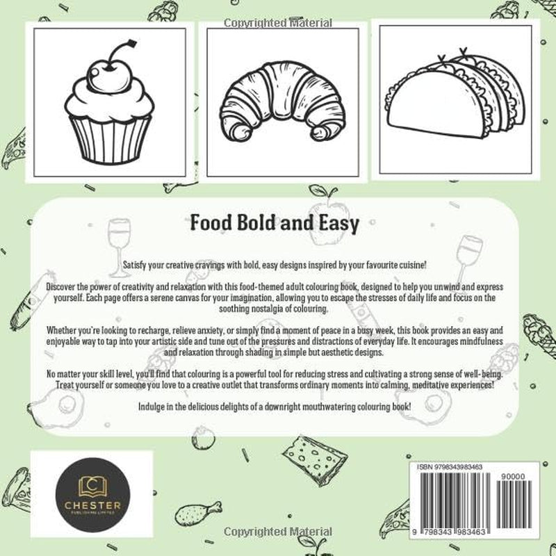 Food Coloring Book: Bold and Easy (The Art of Dreaming)