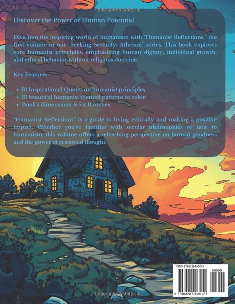 Seeking Serenity: An Atheist Coloring Experience: Volume 1: Humanist Reflections