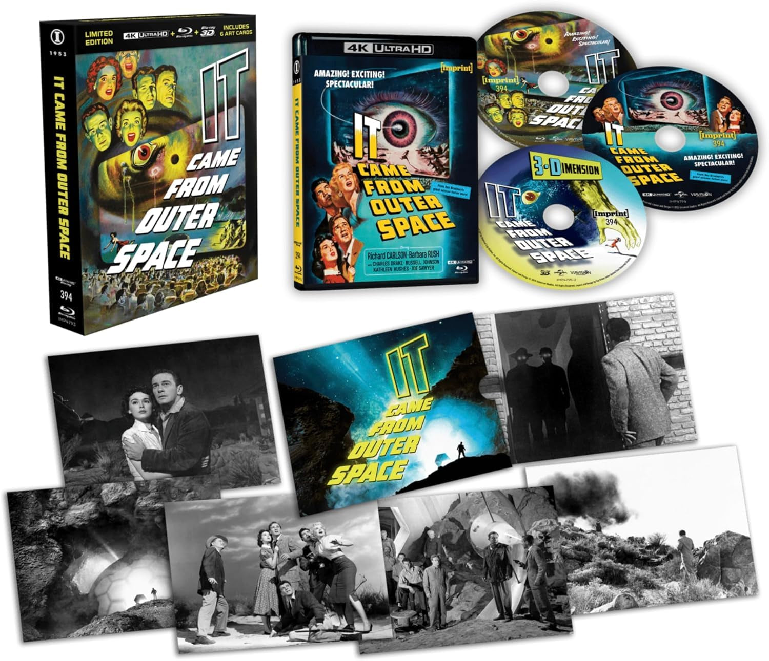 It Came from Outer Space [Imprint Limited Edition] 3D Slipcover + Artcards (Blu-ray / UHD 4K / 3D Blu-Ray)