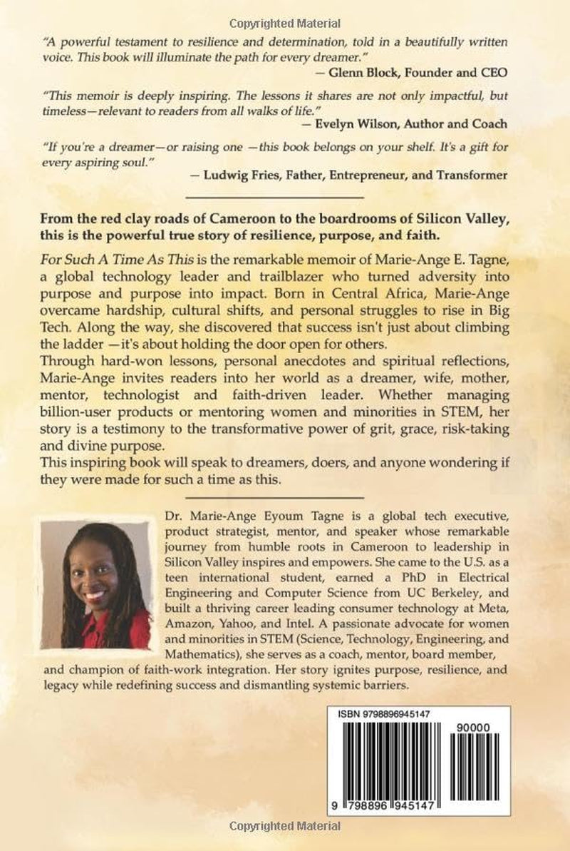 For Such A Time As This: From Humble Roots in Africa to Silicon Valley Leadership