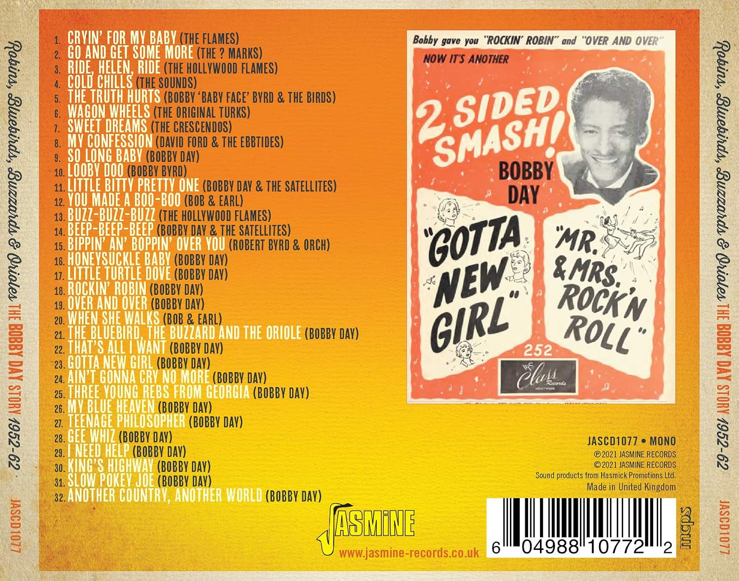 Robins, Bluebirds, Buzzards & Orioles - The Bobby Day Story ORIGINAL RECORDINGS REMASTERED