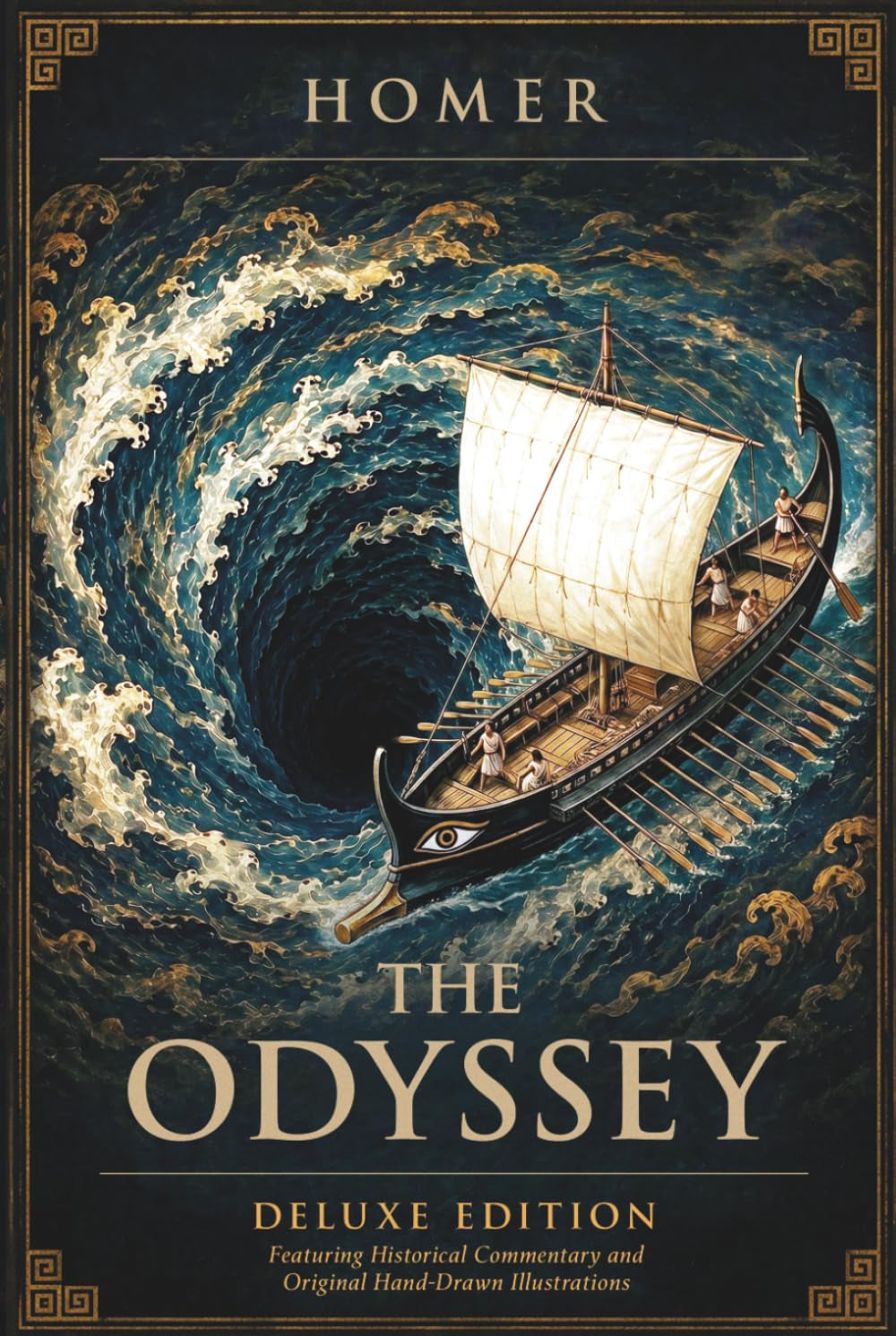 The Odyssey: Deluxe Edition Featuring Historical Commentary and Original Hand-Drawn Illustrations (Illustrated)