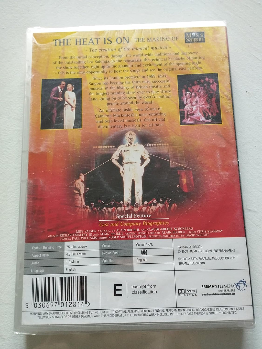 The Heat Is On - The Making Of Miss Saigon [1988] [DVD]